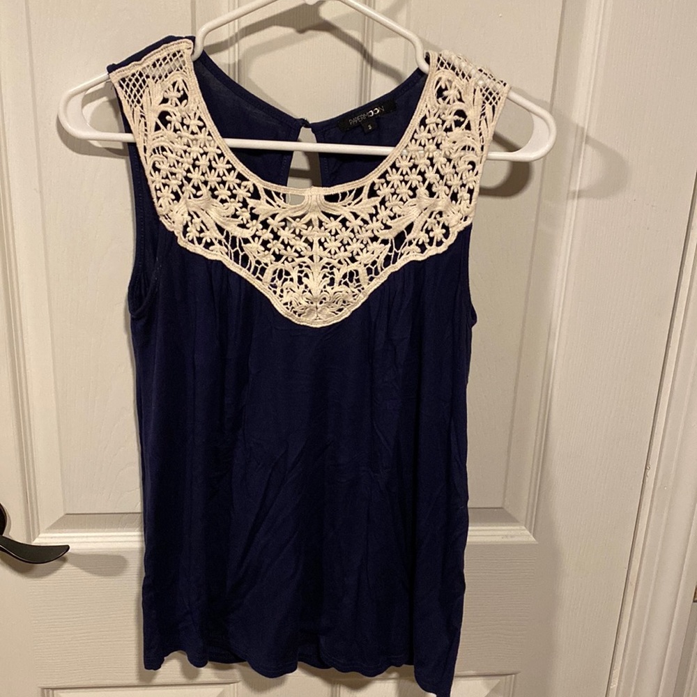 Blue tank